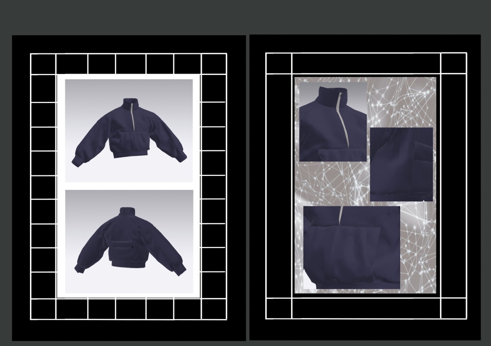 3D fashion simulation sweater