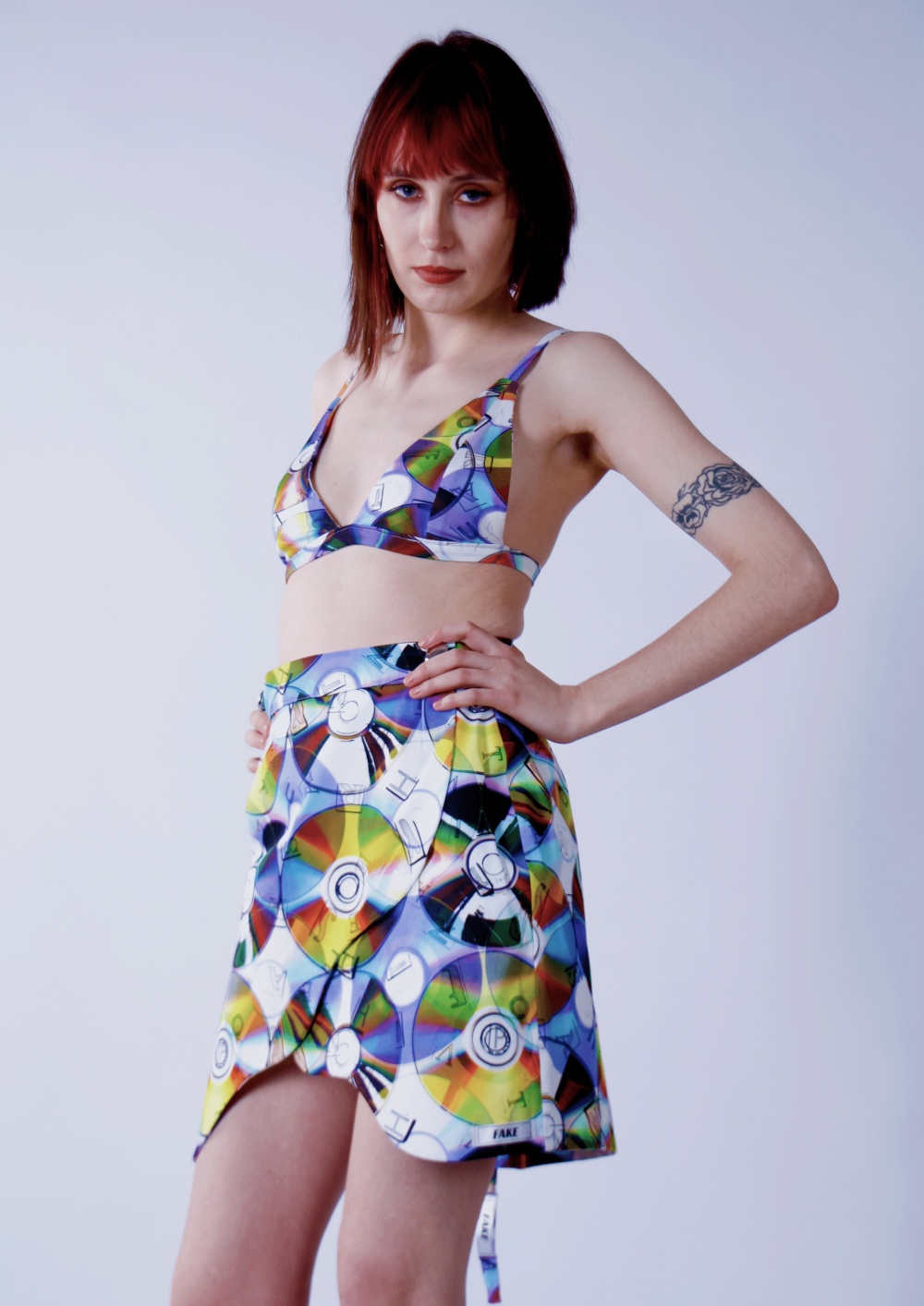 popculture expressions collection skirt bustier yellow