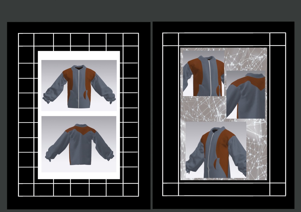 3D fashion simulation jacket